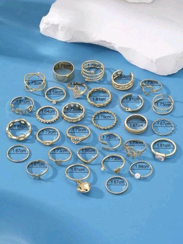 30pcs Ring Set
