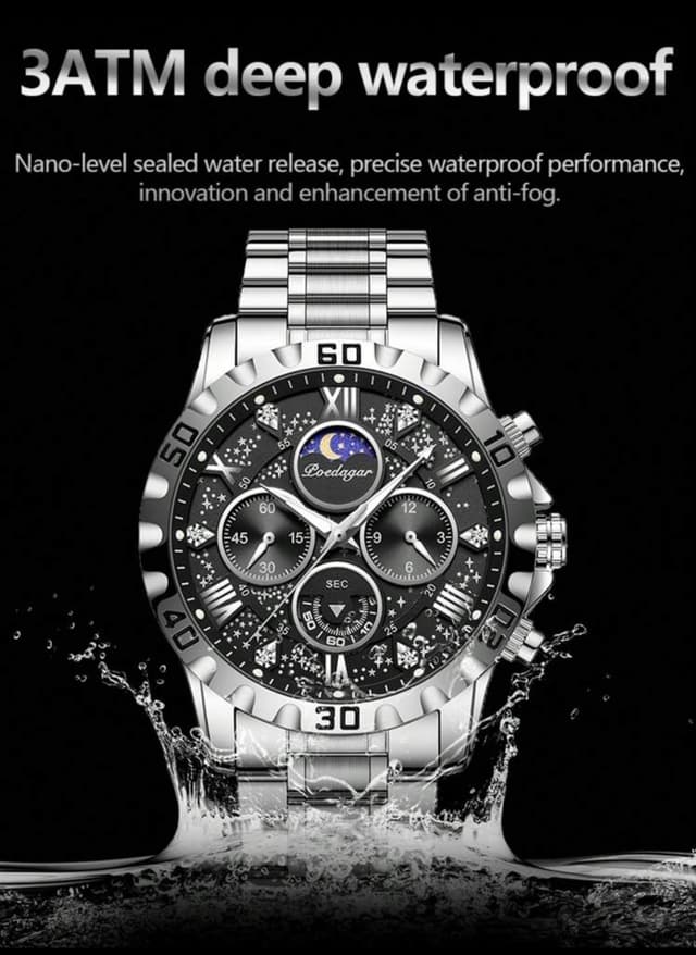 POEDAGAR Men's Sports Watch