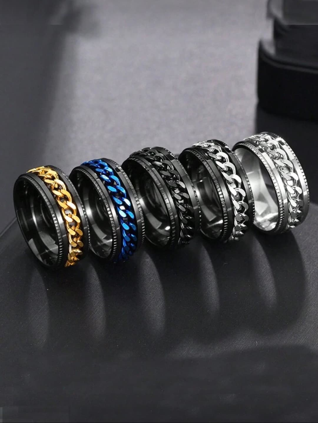 5pcs Ring Set For Men's