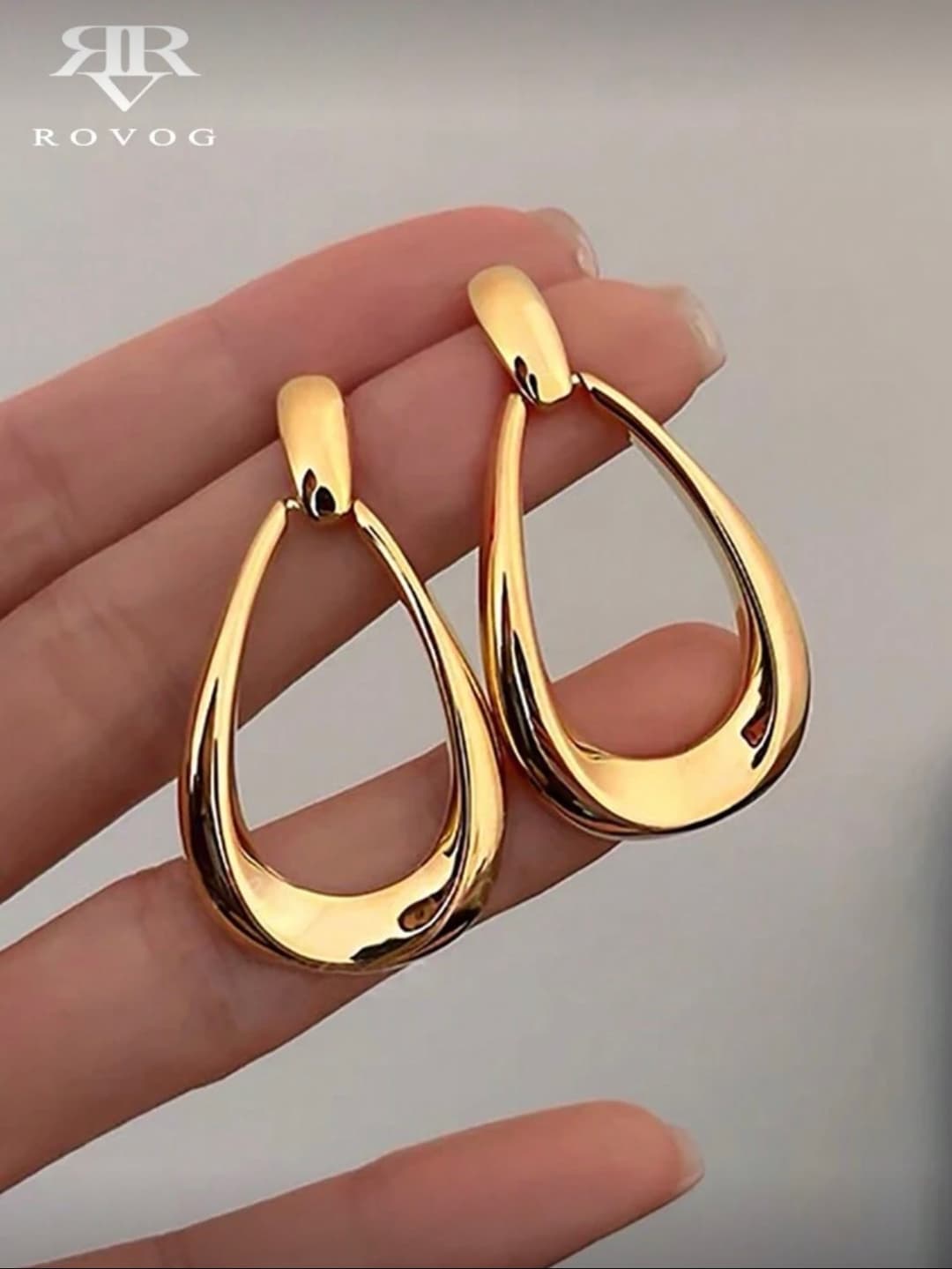 1pair Simple French Earrings